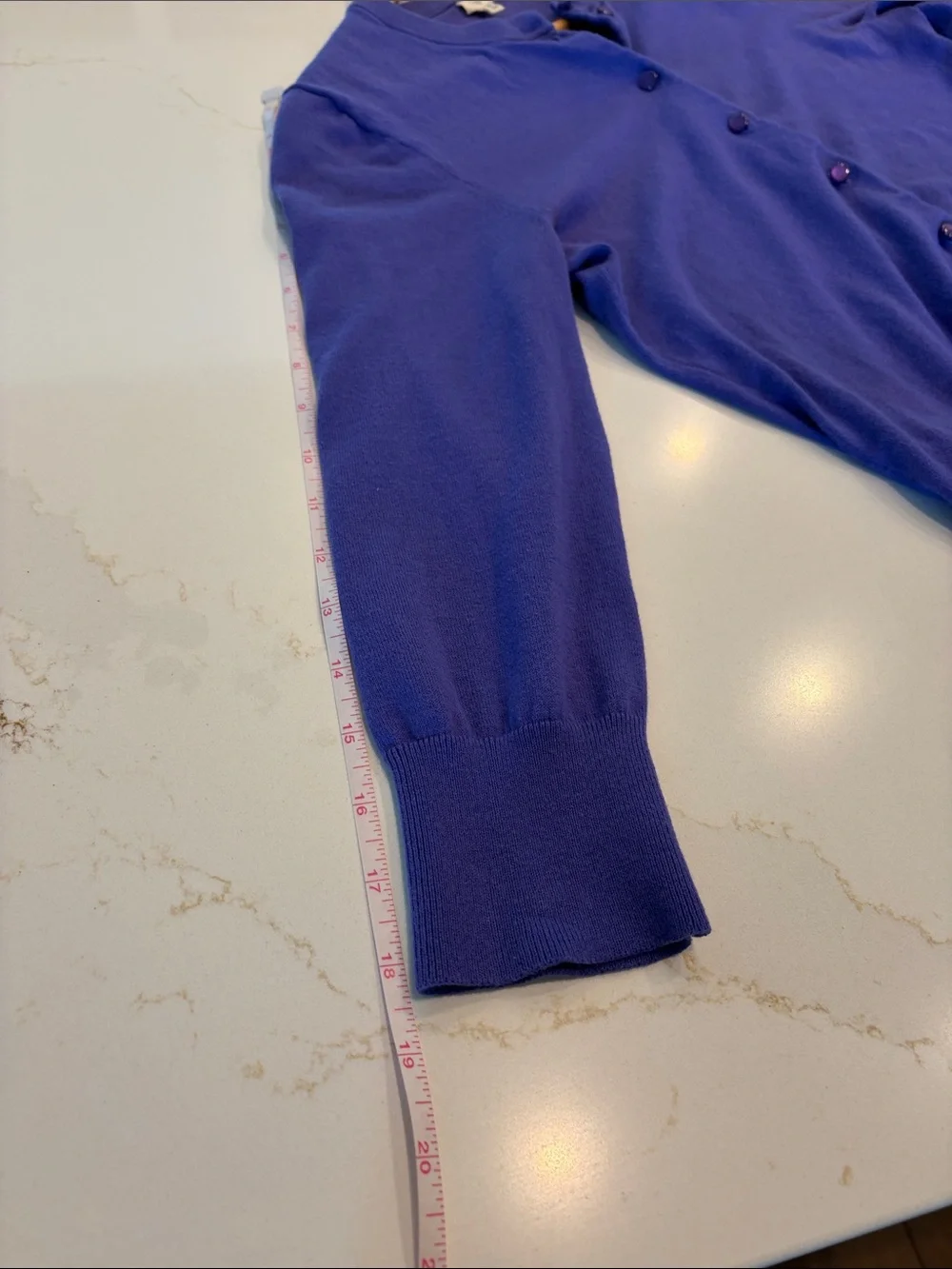 J. Crew Purple Button-Front Women's Cardigan M
